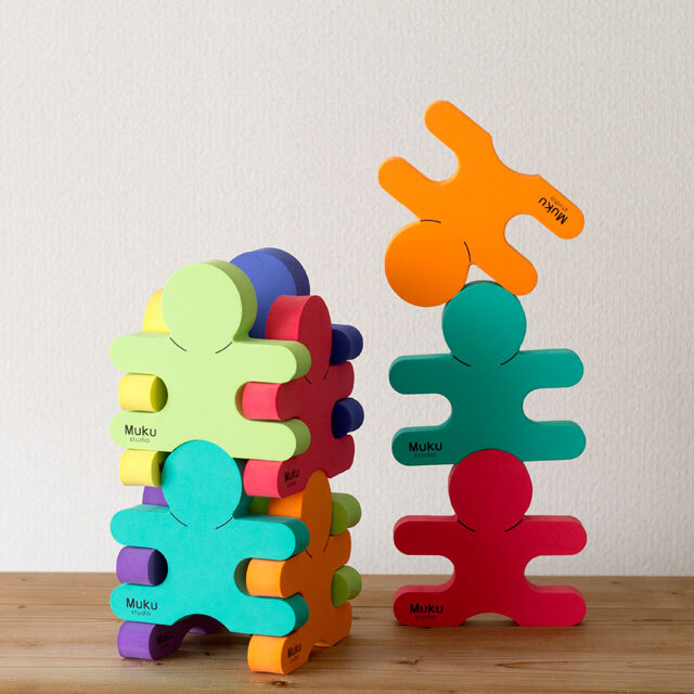 無垢工房 ECO素材ブロック ビッグ忍者｜おもちゃの森sapporo