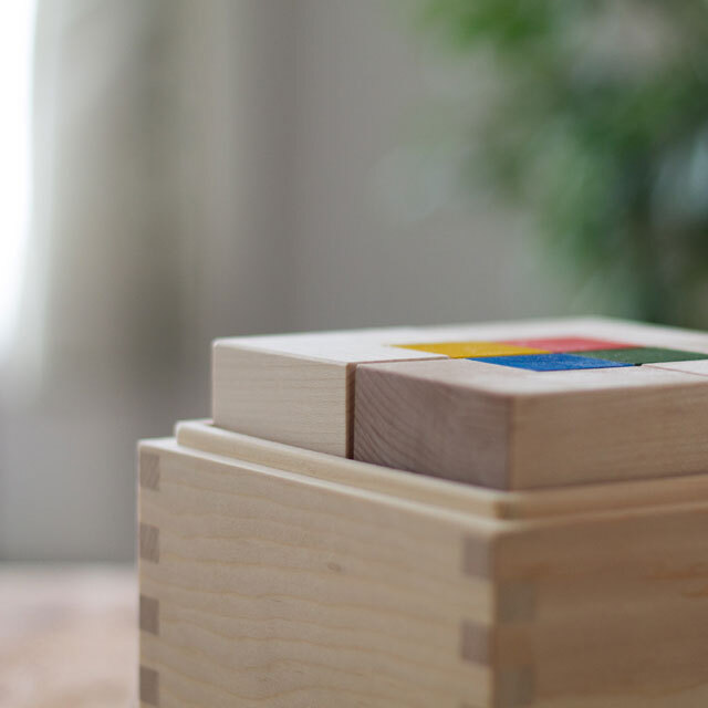 CUBICOLO QUADRO(クビコロ クアドロ)【マストロ・ジェッペット】【日本製積木】【グッドデザイン受賞】【1歳~】【送料無料】 クビコロ クアドロ 日本製