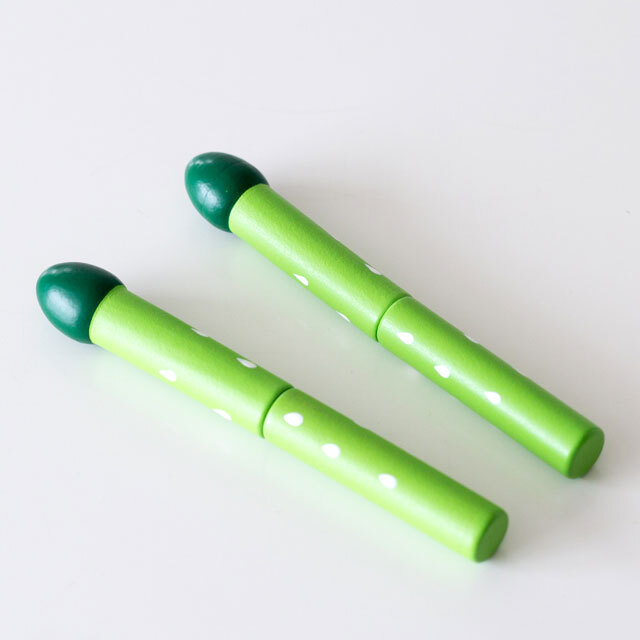 TOP4 グッズ 32点セット バラ売り〇 ＋ おまけ (ご希望の場合のみ) ウッディプッディ アスパラガス G05-1072F｜木のおもちゃ おもちゃの森