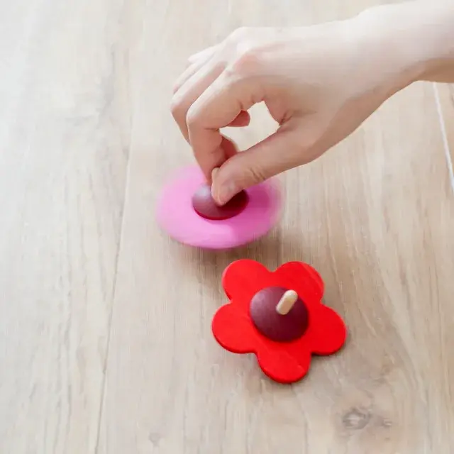 花こま【BECK ベック社】【ドイツ製】【天然木】【レターパックプラス可】 花こま 遊び方