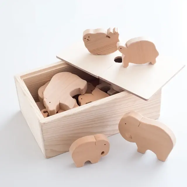 木のZOO木箱入り動物18種