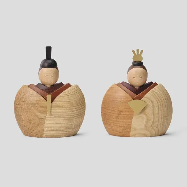 キ*ー様 保田人形 陶芸作品 木製箱付き HINA ササキ工芸 木製雛人形｜木のおもちゃ専門店おもちゃの森sapporo