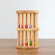 ラトルTOWER (ラトルタワー）【玉転がし　木玉12個入り】【木製】【10ヶ月～】【出産祝いに】