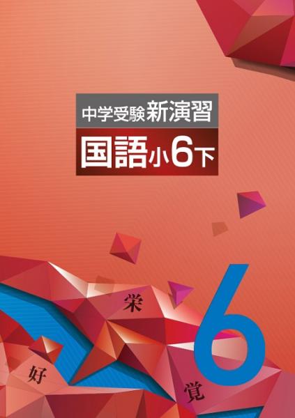 中学受験新演習　国語　小6下 (2023年発行)