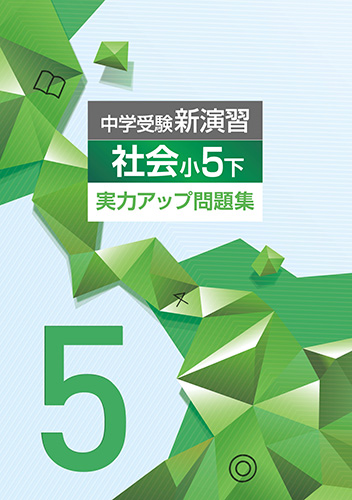 中学受験新演習　実力アップ問題集　社会　小5下 (2022年発行)