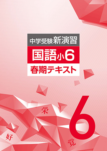 春期　中学受験新演習　国語　小6 (2023年発行)