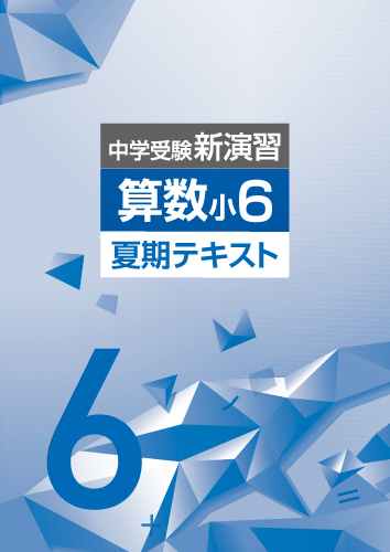 夏期中学受験新演習　算数　小6 (2023年発行)