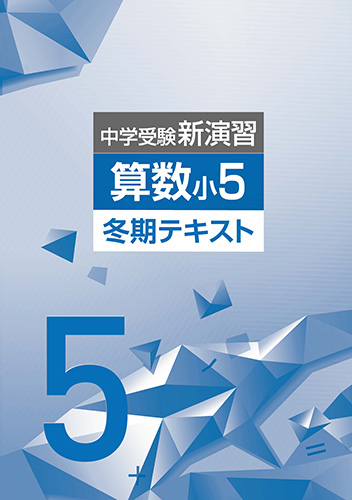 冬期　中学受験新演習　算数　小5 (2022年発行)