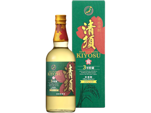 ＜桜3年貯蔵＞　愛知クラフト　本格米焼酎　清須　700ml瓶