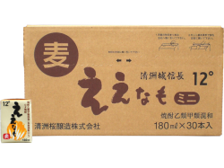 清洲城信長焼酎　麦焼酎　ええなもミニパック　180ml（ケース）