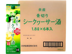 【ケース】楽園　青切り　シークヮーサー酒パック　1.8L