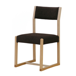 ＨＡＮＮＥ(ハンネ) 無垢 チェア ファブリックバック メープル 【送料無料】