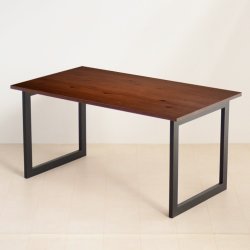 無料サイズオーダー　120-180ｃ ｍ　無垢ハドソン ダイニングテ ーブル ウォールナット色 送料無料