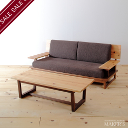 MIYABIO(ミヤビオ) 無垢 リビングセット (2点セット) 【送料無料】