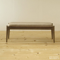 Pike(パイク) 無垢 ベンチ(布座)　ウォールナット 【送料無料】