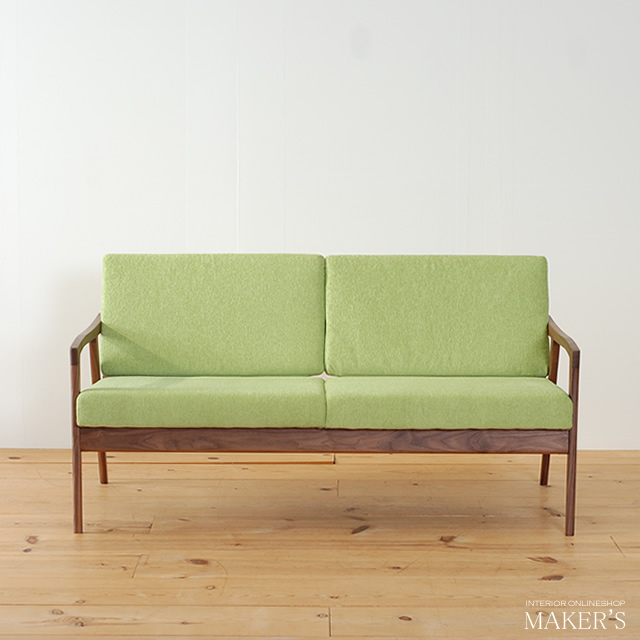 Ess(エス) 無垢 無垢3Pソファ　桧（ヒノキ）ｘWN 【送料無料】