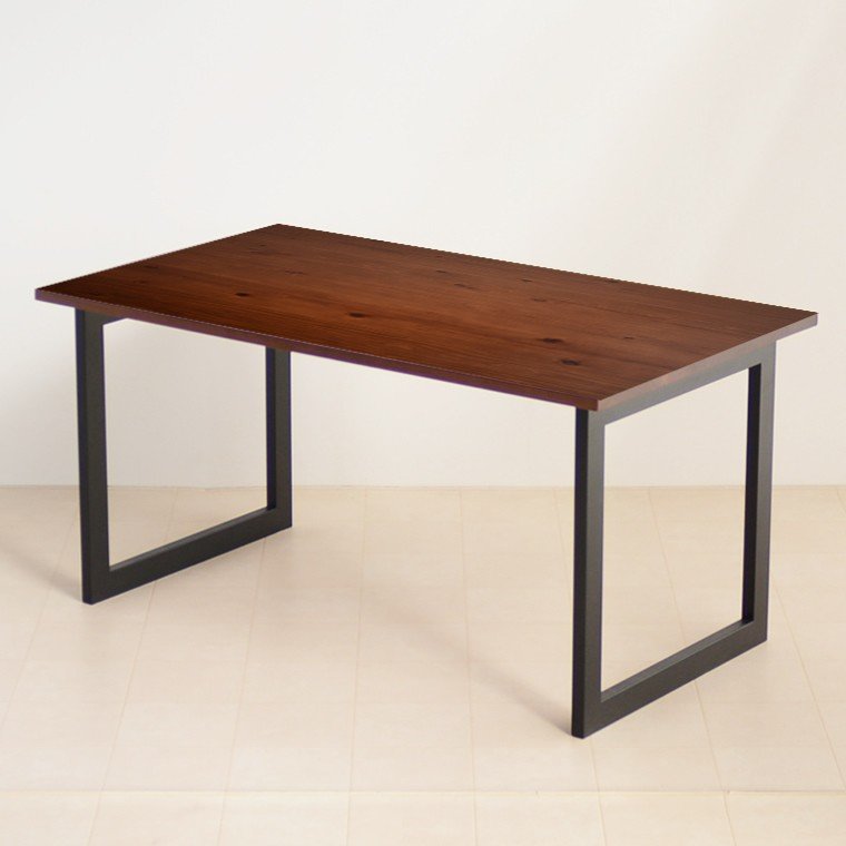 無料サイズオーダー　120-180ｃ ｍ　無垢ハドソン ダイニングテ ーブル ウォールナット色 送料無料