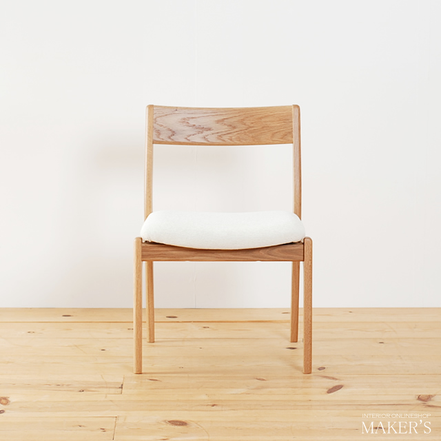 Pike(パイク) 無垢 ダイニングチェア(肘無)　オーク 【送料無料】