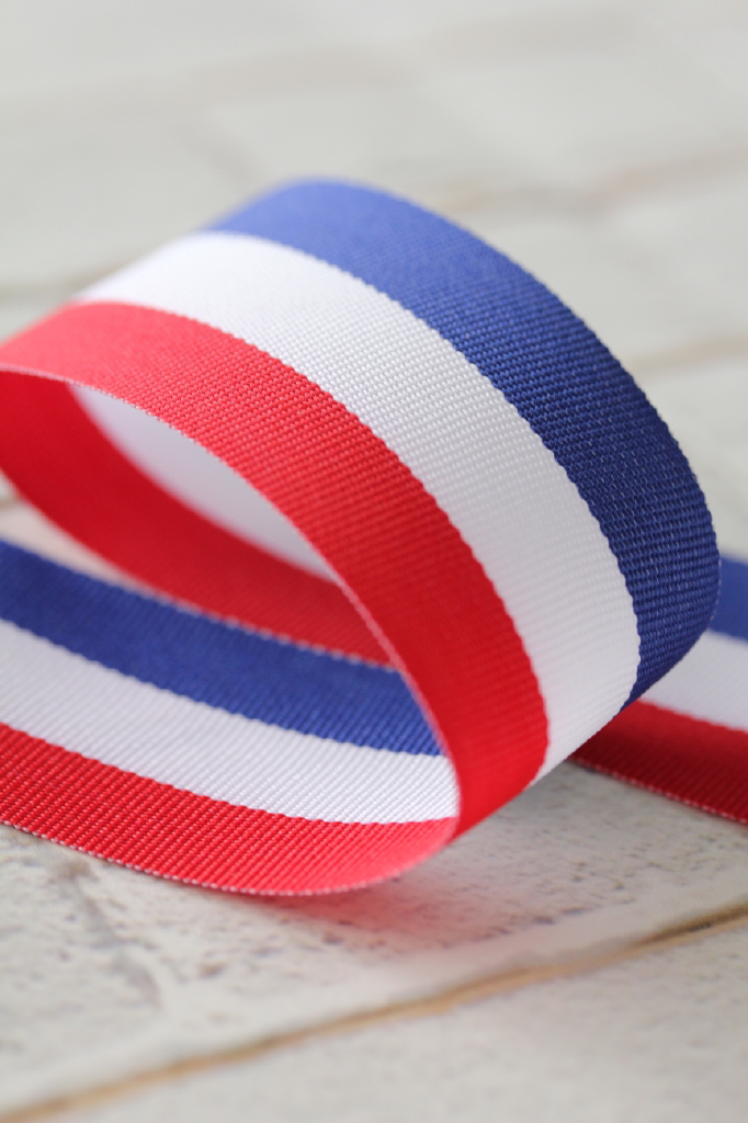 ドイツ　グログランリボン　トリコロール