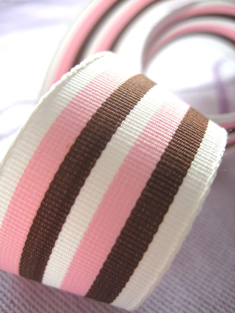 ドイツ製リボン・ショコラストライプ