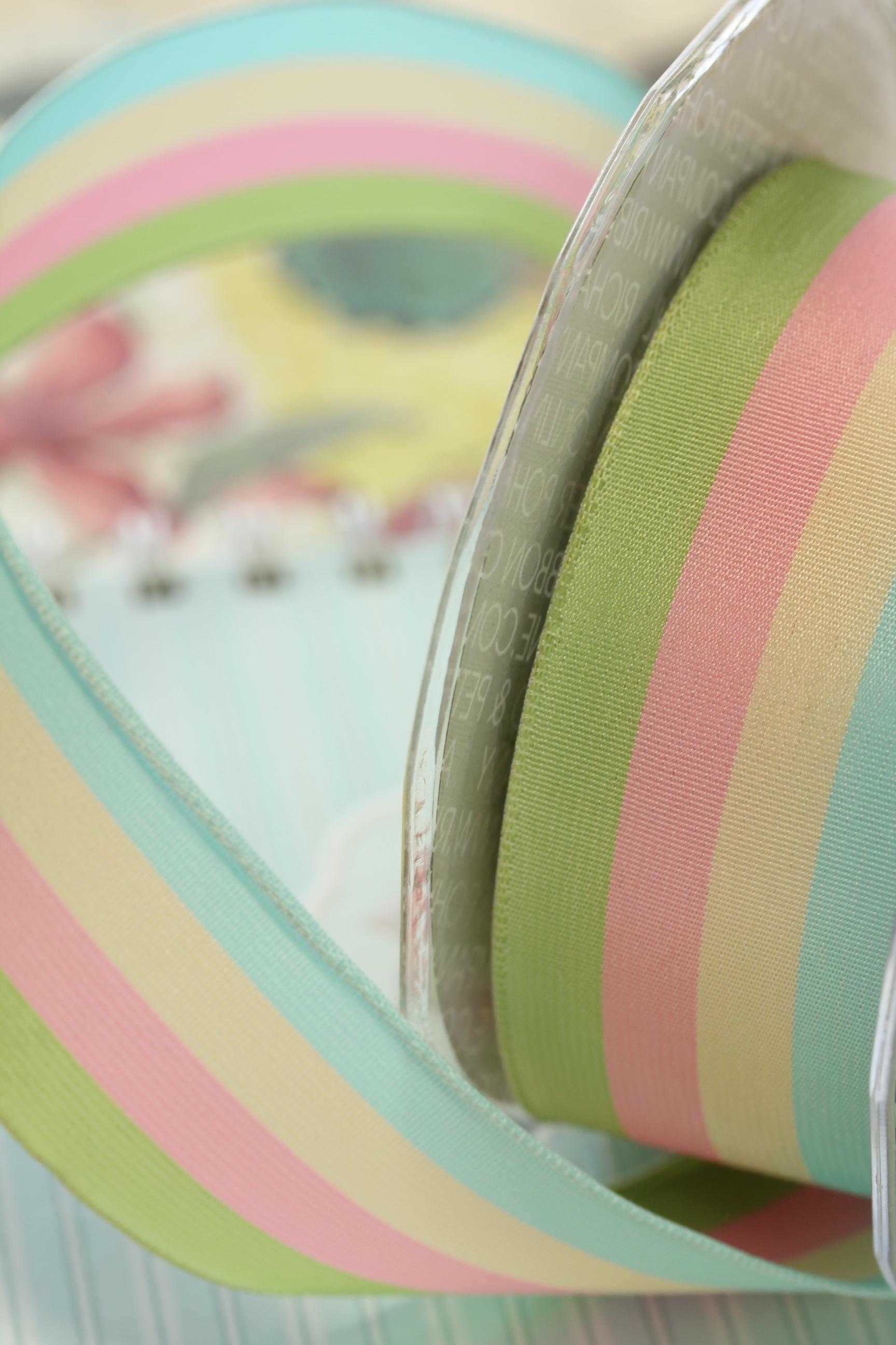 ドイツリボン・4 colored Stripe　40ミリ幅