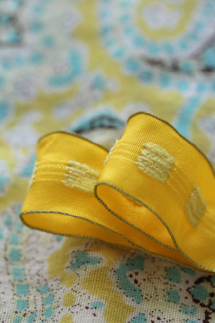 フランス製ワイヤーリボン　Marseille Part1 25ミリ幅　