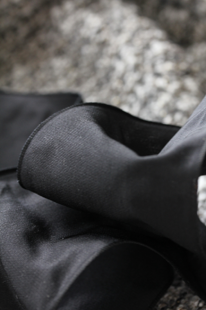 フランス製ワイヤーリボン・スタンダード　ブラック 68ミリ幅　