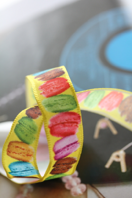 フランス製ワイヤーリボン・LES MACARONS　15ミリ幅　