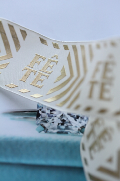 フランス製ワイヤーリボン　FETE　40ミリ幅　