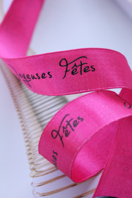 フランス製ワイヤーリボン・フレンチノエル　25ミリ幅　