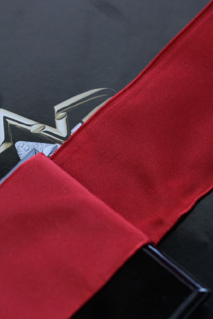 フランス製ワイヤーリボン・スタンダード　Carmine Red 50ミリ幅　