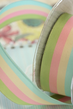 ドイツリボン・4 colored Stripe　40ミリ幅