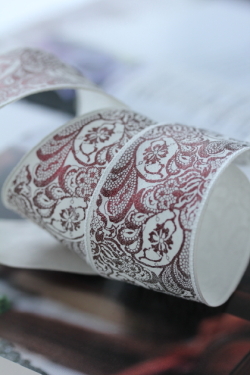 フランス製ワイヤーリボン・フレンチペイズリー　40ミリ幅　