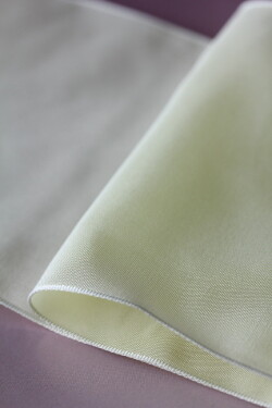 フランス製ワイヤーリボン・スタンダード　Soft Yellow　110ミリ幅　