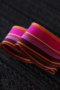 フランス製ワイヤーリボン　グログランParis  25ミリ幅　