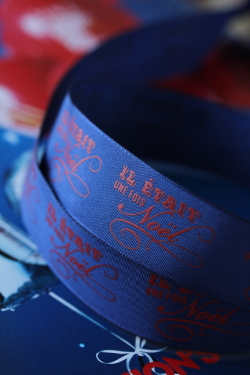 クリスマスリボン　リボン通販　フランス製リボン通販　オリオール＆フォンタネル社　ラテリエ　デュ　ルバン