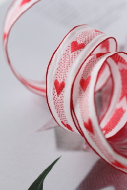 フランス製ワイヤーリボン プチHEART　15ミリ幅　