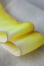 フランス製ワイヤーリボン・グラデーションYellow　40ミリ幅　