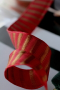 フランス製ワイヤーリボン　エレガンス Rose madder 25ミリ幅　
