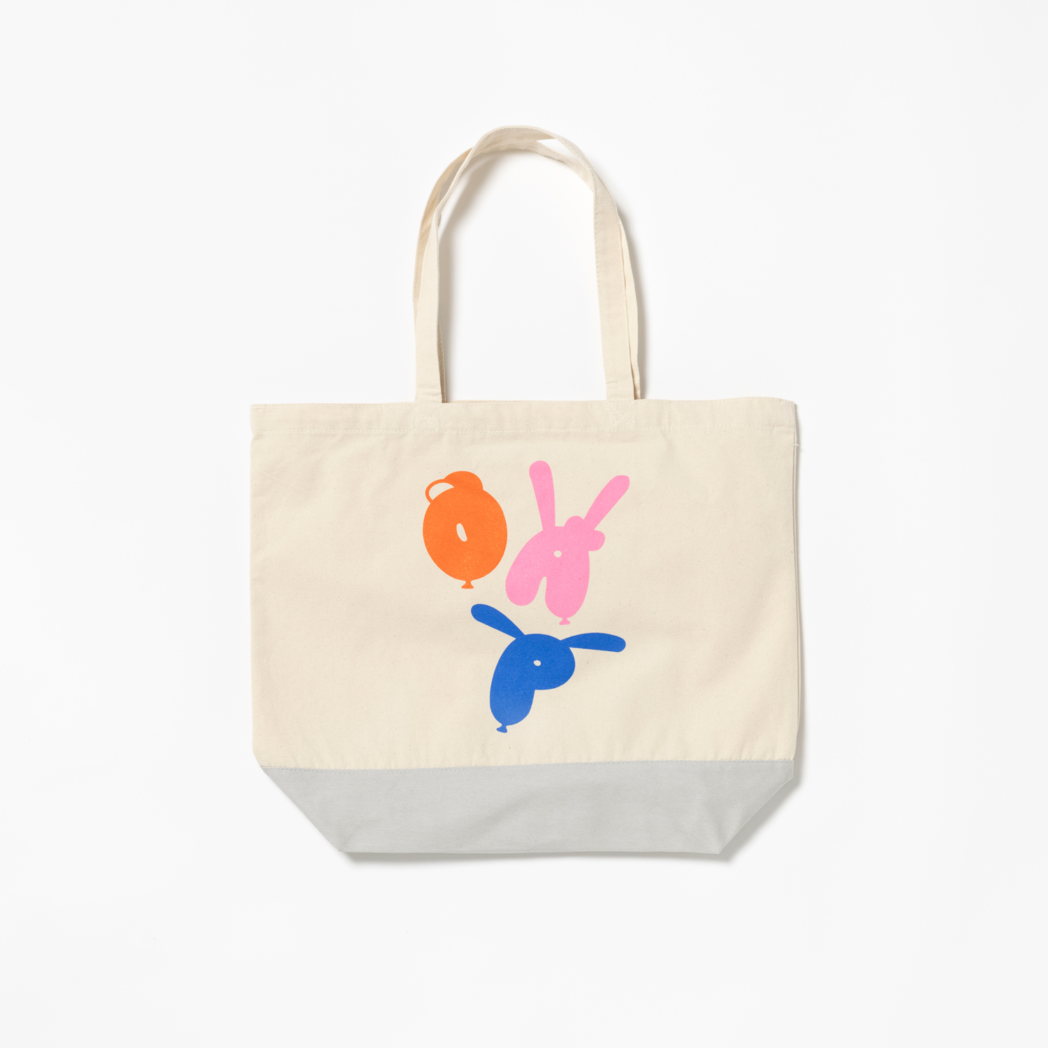 「おはよう朝日です」 おは朝パーク  トートバッグ　ナチュラルライトグレー