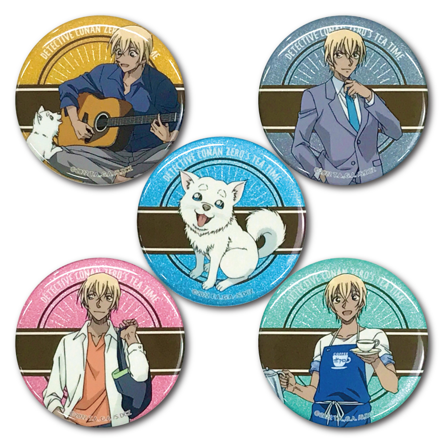 【5月下旬頃発送予定】名探偵コナン「ゼロの日常(ティータイム)」トレーディングメタリック缶バッジA【5種：BOX】