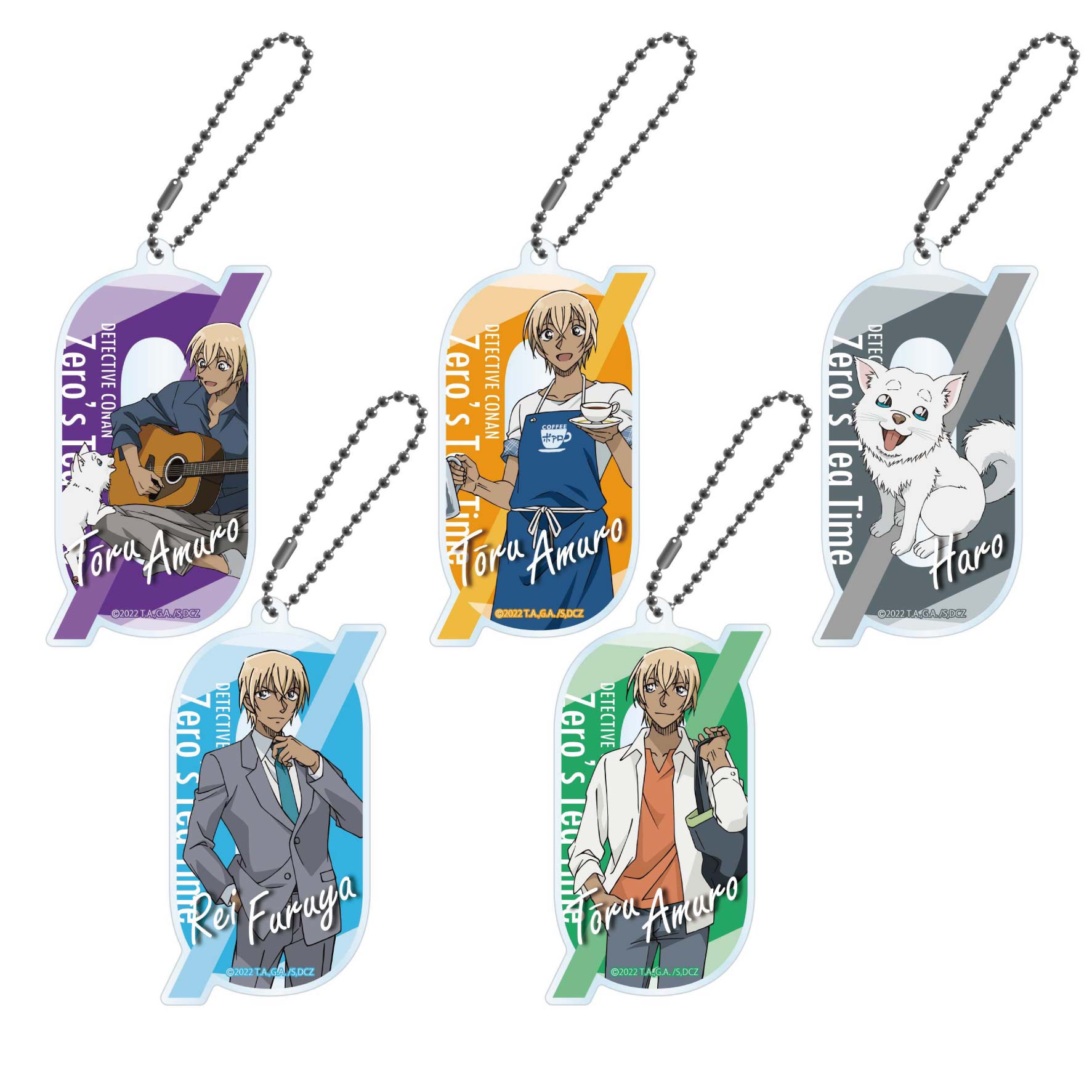 【5月下旬頃発送予定】名探偵コナン「ゼロの日常(ティータイム)」トレーディングアクリルキーホルダーA【5種：BOX】