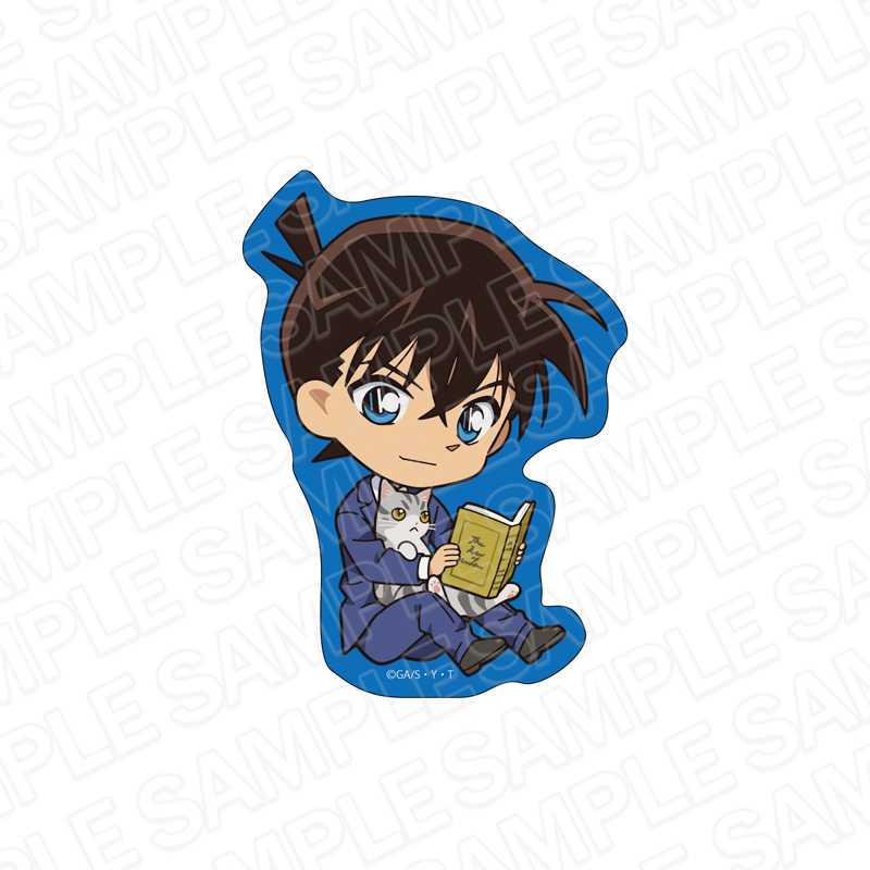【8月下旬頃発送予定】名探偵コナン　ダイカットステッカー　工藤新一　デフォルメねこ ver.3【予約期間：5/27～6/16】