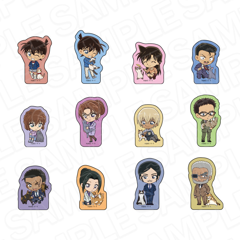 【8月下旬～9月上旬頃発送予定】名探偵コナン　フレークシール　デフォルメねこ ver.4【予約期間：2025年5/19～6/1】