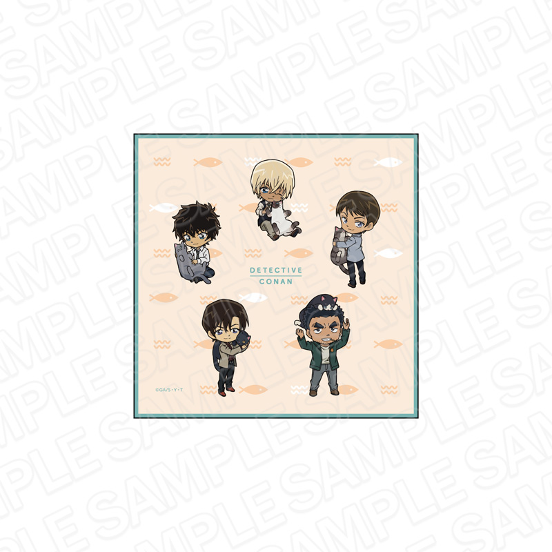 【2022年2月下旬発売予定】名探偵コナン　ミニタオル　デフォルメねこ ver.　B