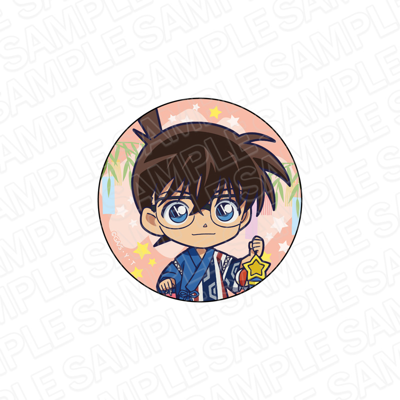 【9月下旬頃発送予定】名探偵コナン　ホログラムカンバッジ　江戸川コナン　デフォルメ七夕 ver【予約期間：7/6～7/24】