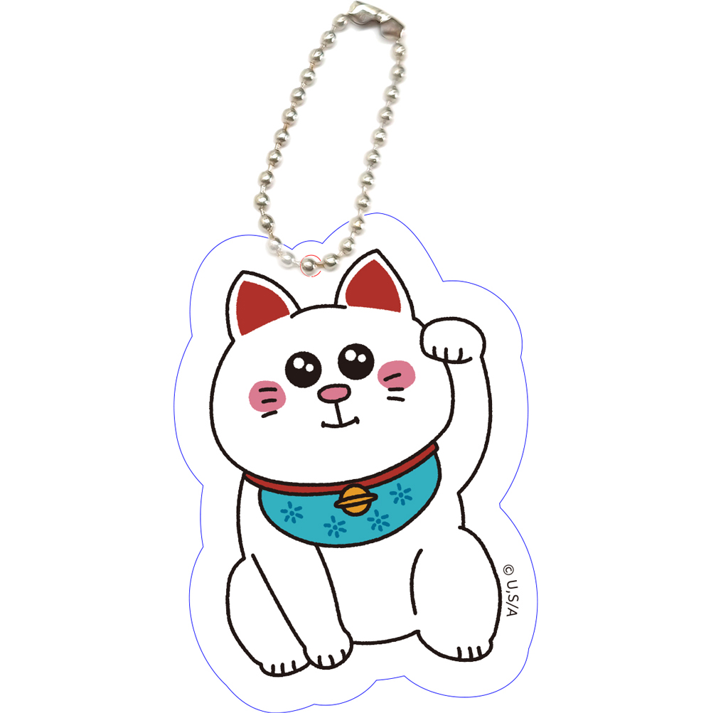 ドラマ「修学旅行で仲良くないグループに入りました」招き猫アクリルキーホルダー【劇中登場】