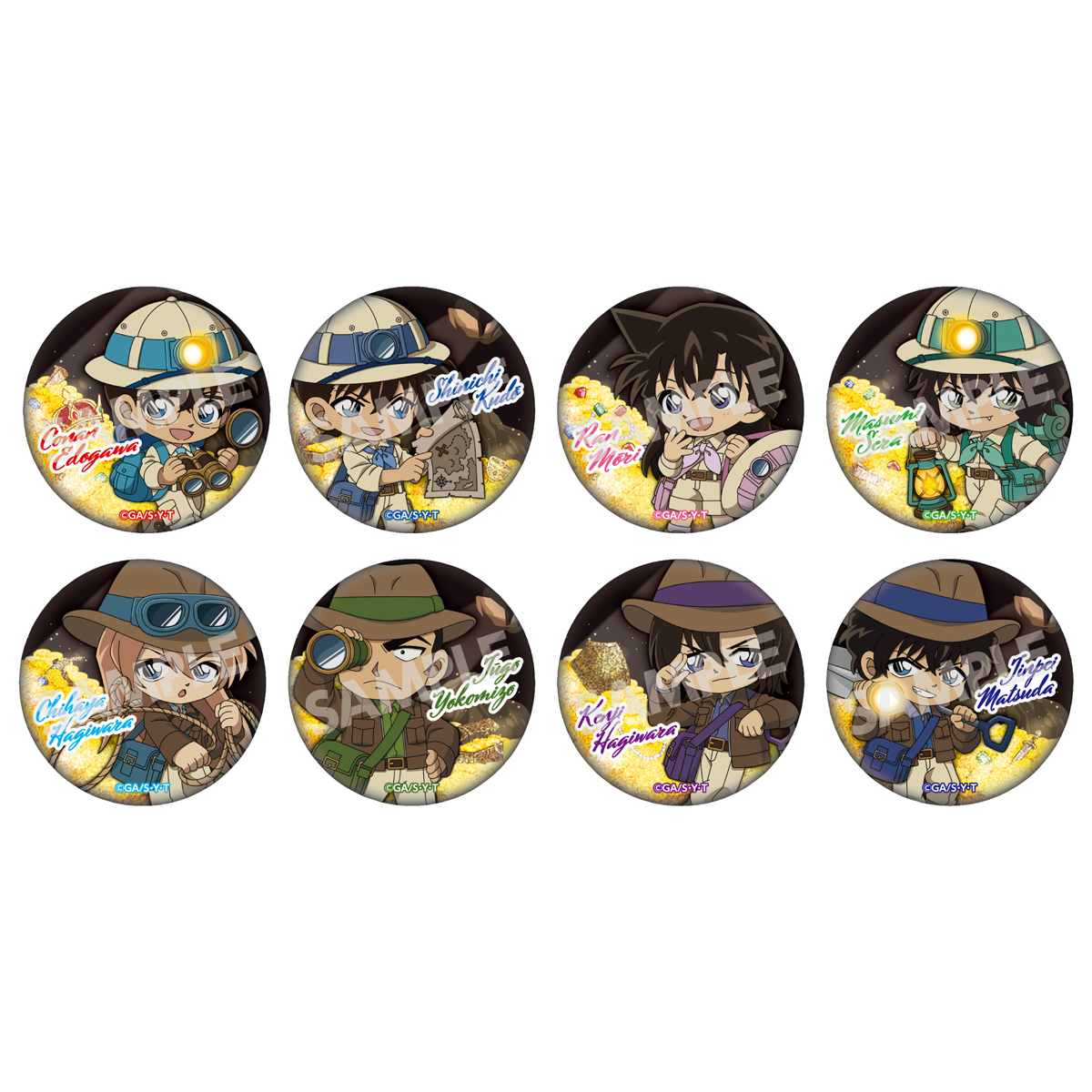 【2026年8月下旬頃発送予定】名探偵コナン　アドベンチャーコレクション　TDグリッター缶バッジ（BOX）【予約期間：2026年6/17～7/5】
