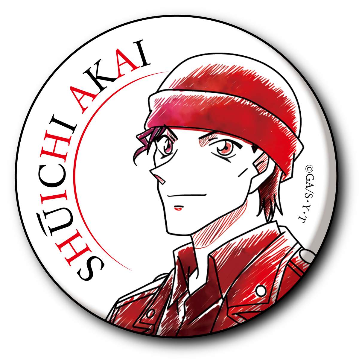 名探偵コナン　ペンシルアート　缶バッジコレクション　赤井秀一