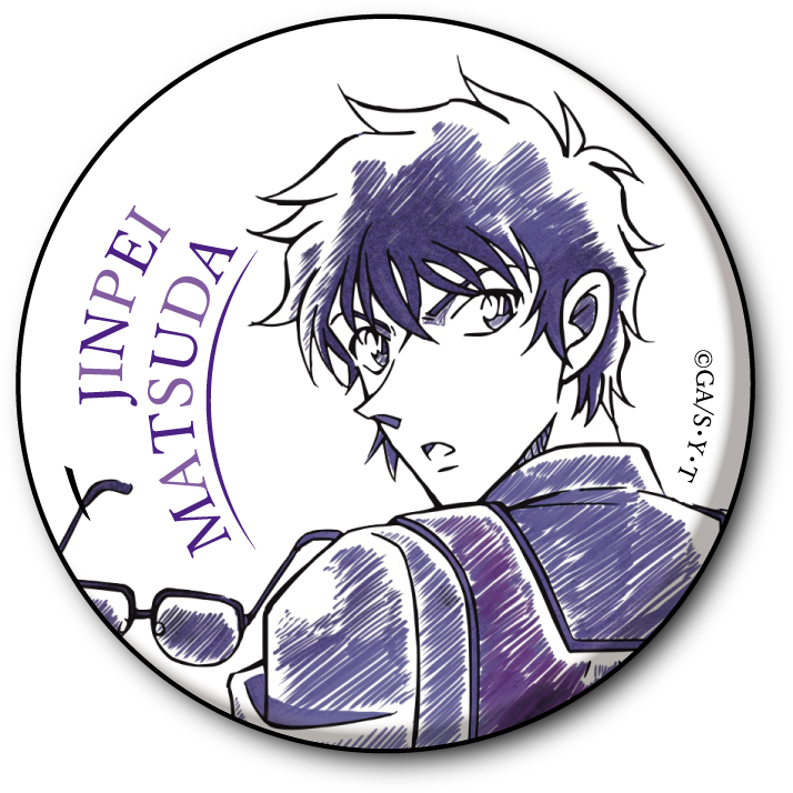 名探偵コナン　ペンシルアート缶バッジコレクションVol.3 松田陣平